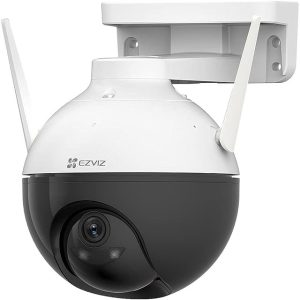 FHD 1080p, Motorized Pan and Tilt, Night Vision, AI Powered, Active Defense, Weatherproof, H.265, Elegant and Durable, Upto 8X Zoom, Audio Reception