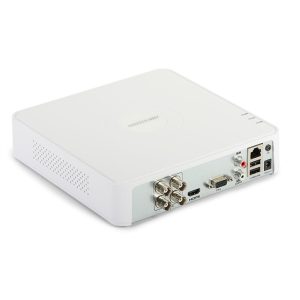 4 Turbo HD/AHD/Analog interface input, 4-ch HDTVI coaxial video & audio input, 1-ch RCA audio input, 2-ch IP video input(up to 6-ch IP), 1 SATA interface, 1 RJ45 100M, CH01: 3MP@15fps, CH01-04:1920×1080P/4MP Lite@15fps/ch, mini 1U case, Support Coaxial Audio Signal