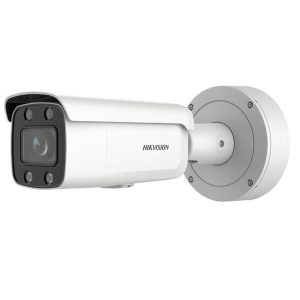 High quality imaging with 4 MP resolution, Motorized varifocal lens (3.6-9mm) for easy installation and monitoring, 24/7 colorful imaging, Clear imaging against strong backlight due to 130 dB WDR technology, Focus on human and vehicle targets classification based on deep learning, Efficient H.265+ compression technology, Water and dust resistant (IP67) and vandal resistant (IK10)